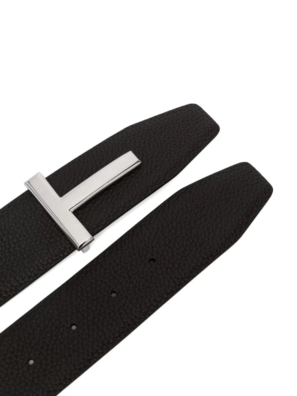 T-buckle reversible leather belt-TOM FORD-Verso