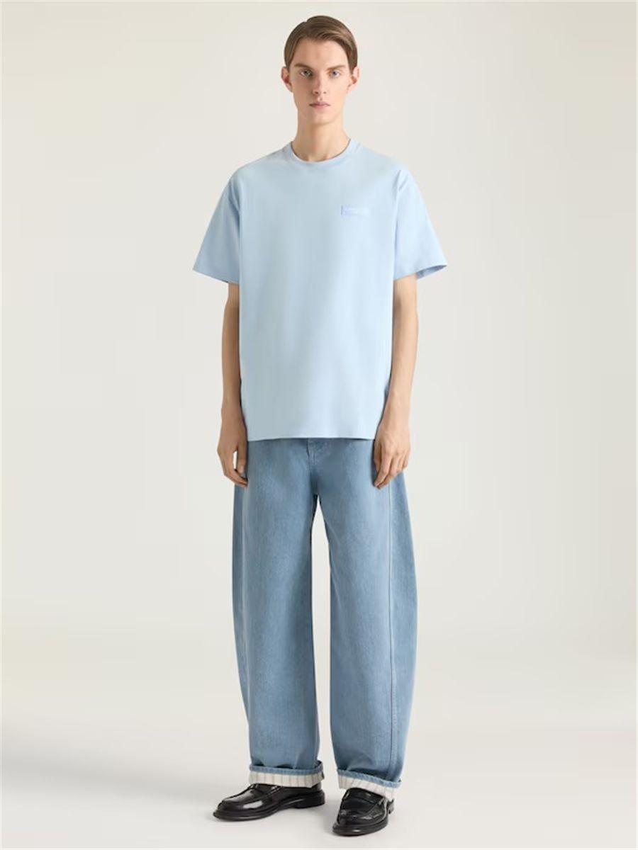 T-shirt in cotton with givenchy paris gros grain-GIVENCHY-Verso
