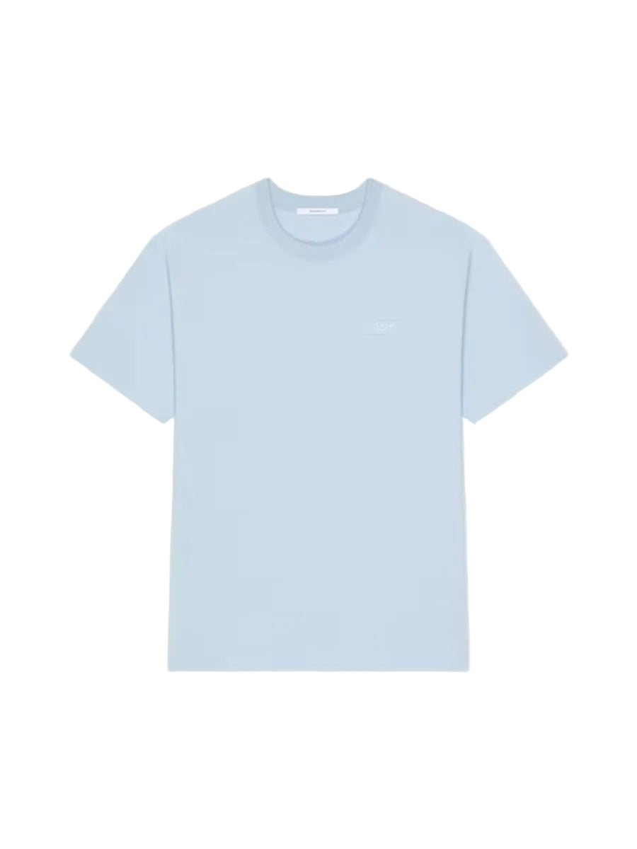 T-shirt in cotton with givenchy paris gros grain-GIVENCHY-310374-XS-Verso