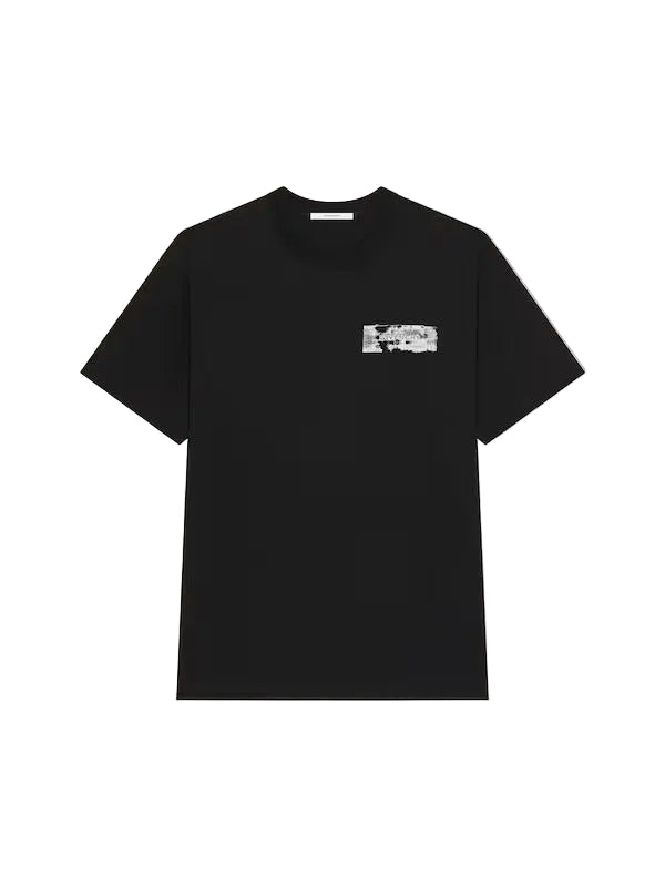 T-shirt in cotton with givenchy paris paint print-GIVENCHY-Verso