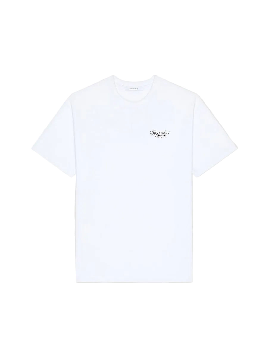 T-shirt in cotton with givenchy stamp print-GIVENCHY-304775-S-Verso