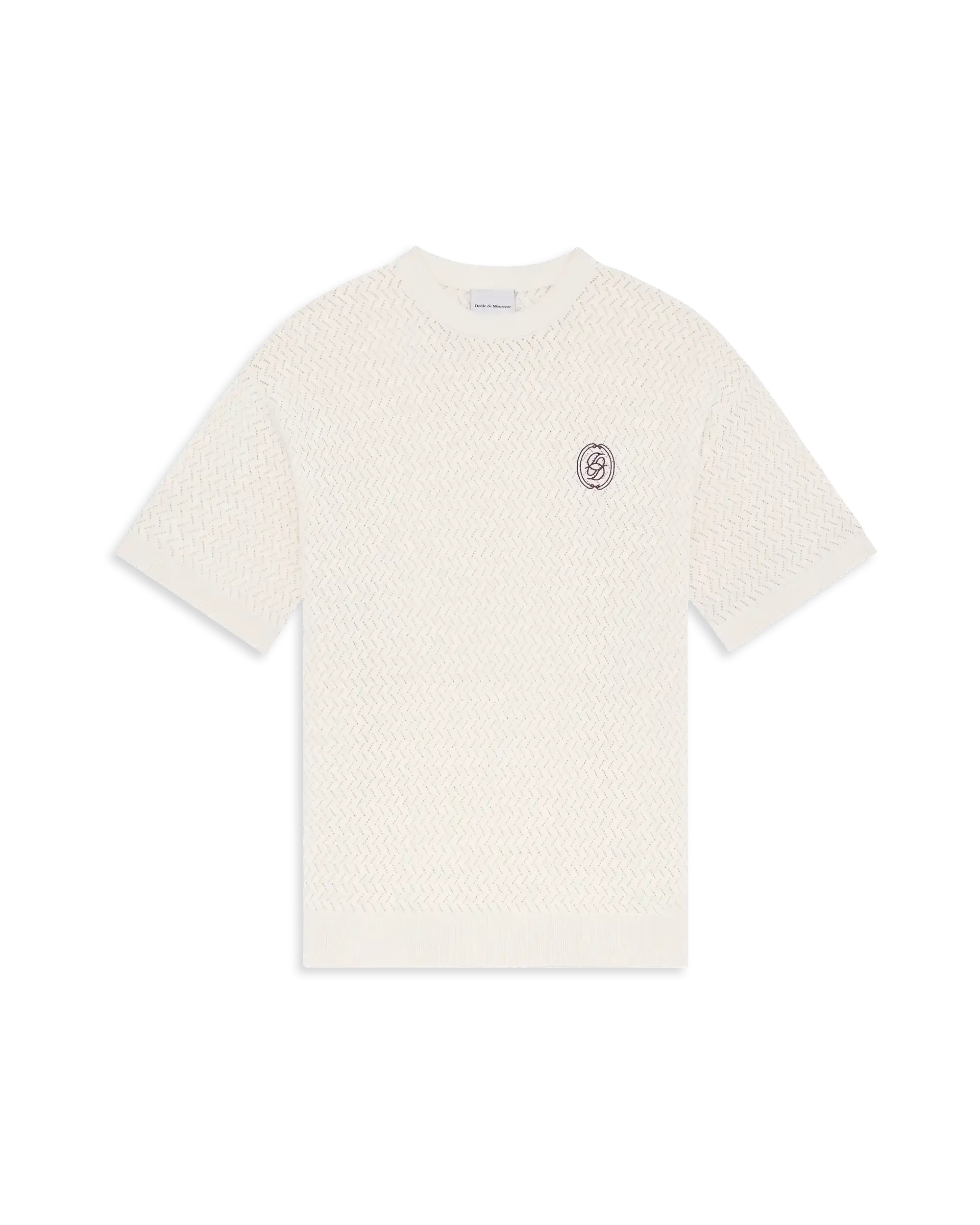 T-shirt maille ajourée d miroir-DRÔLE DE MONSIEUR-305966-S-Verso