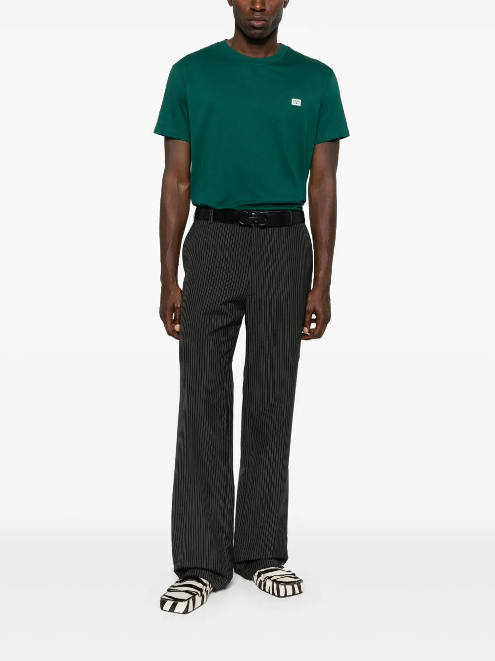 T-shirt with Patch-VALENTINO-Verso