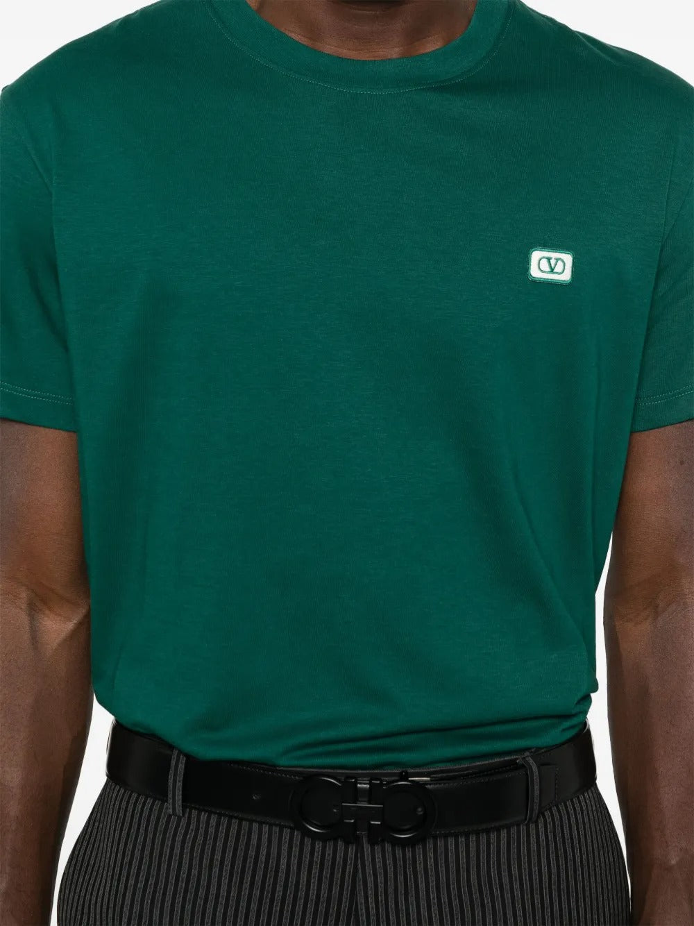 T-shirt with Patch-VALENTINO-Verso