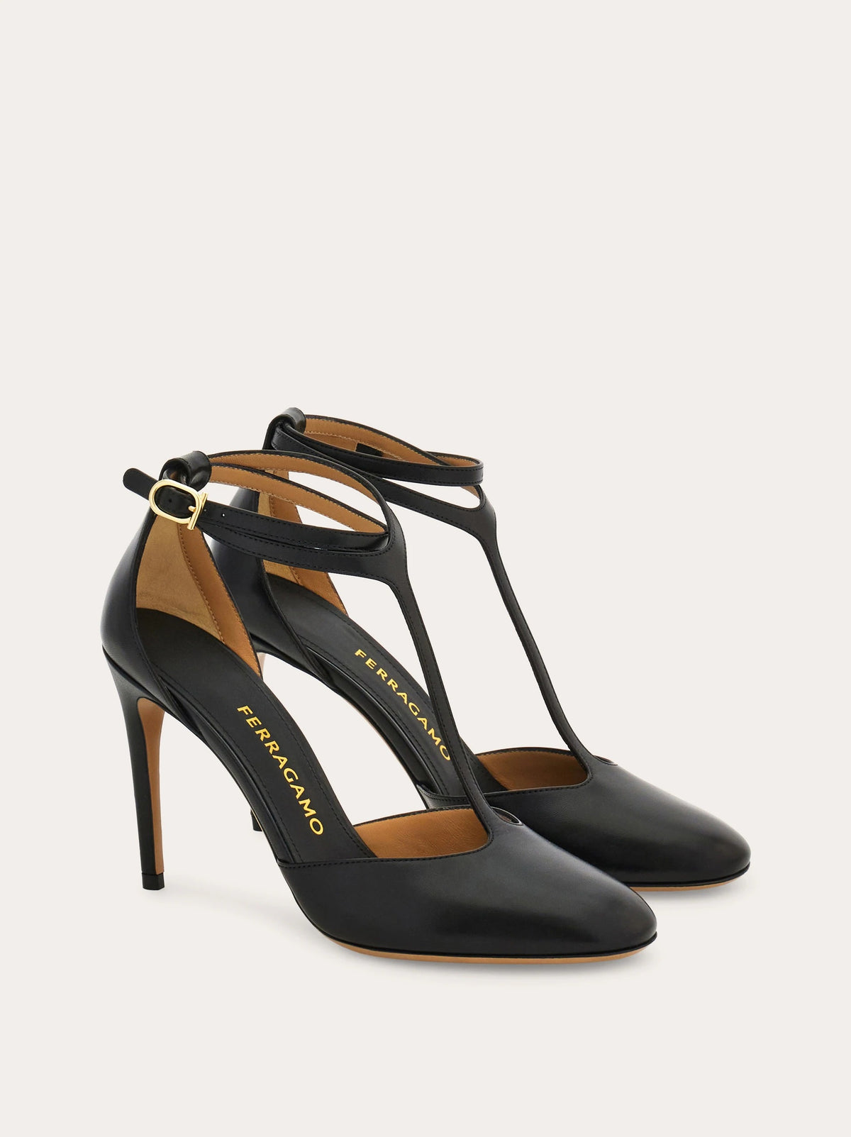 T-strap stiletto pump-FERRAGAMO-Verso