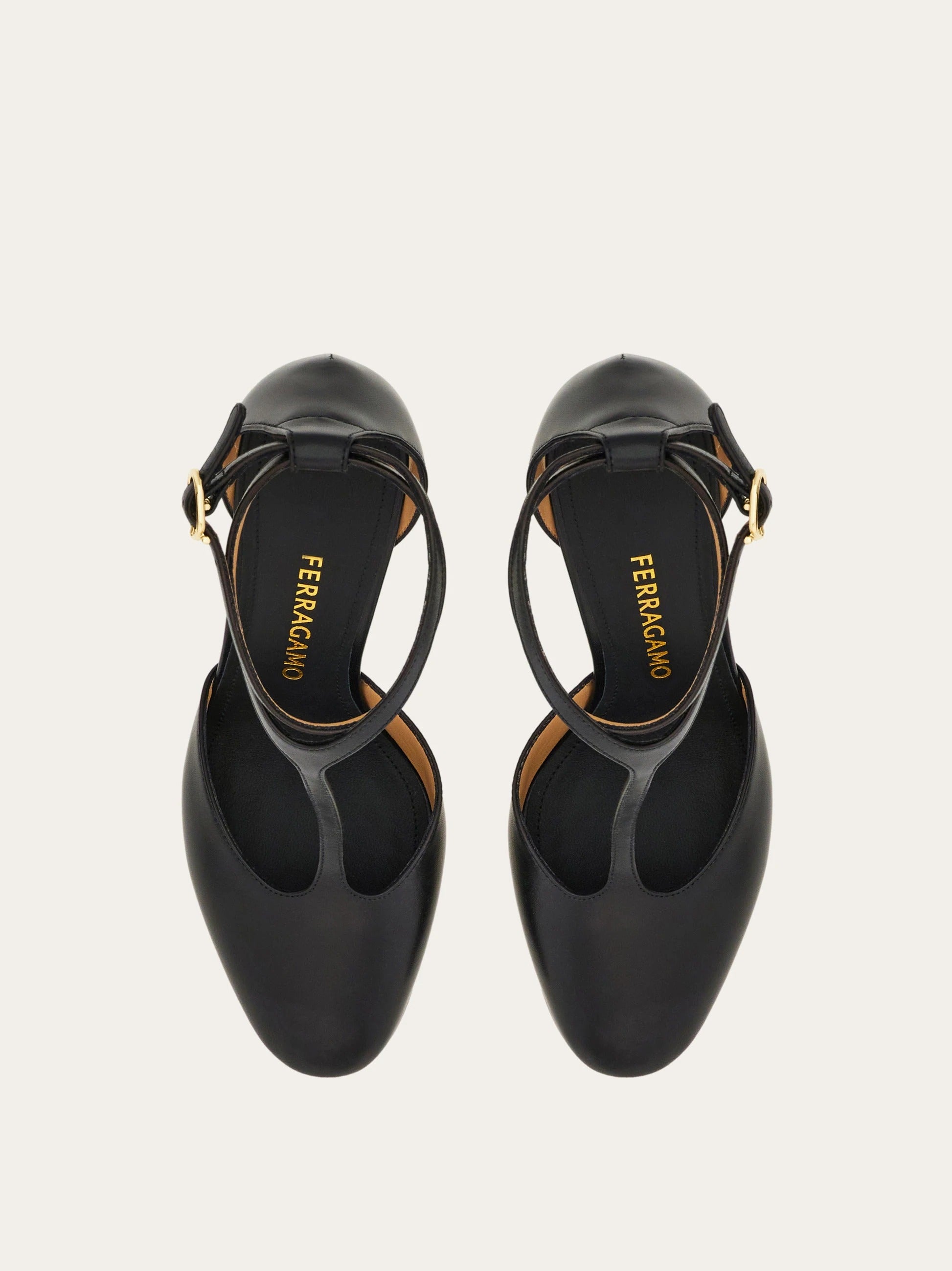 T-strap stiletto pump-FERRAGAMO-Verso