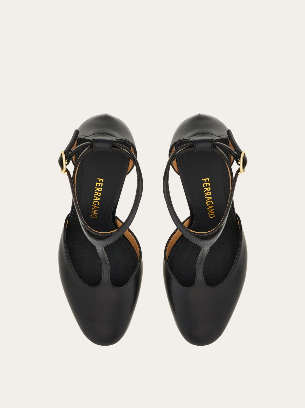 T-strap stiletto pump-FERRAGAMO-Verso