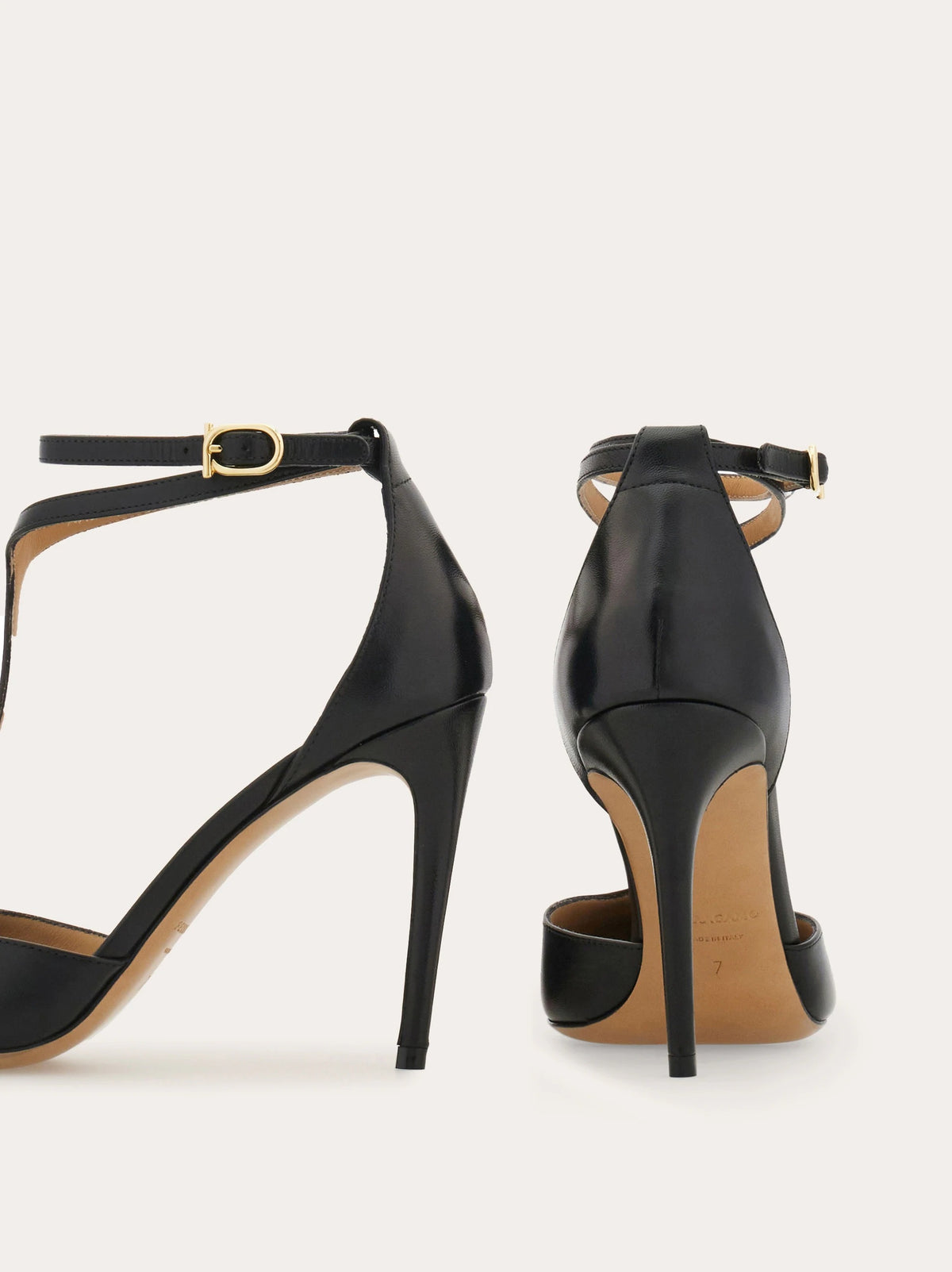 T-strap stiletto pump-FERRAGAMO-Verso
