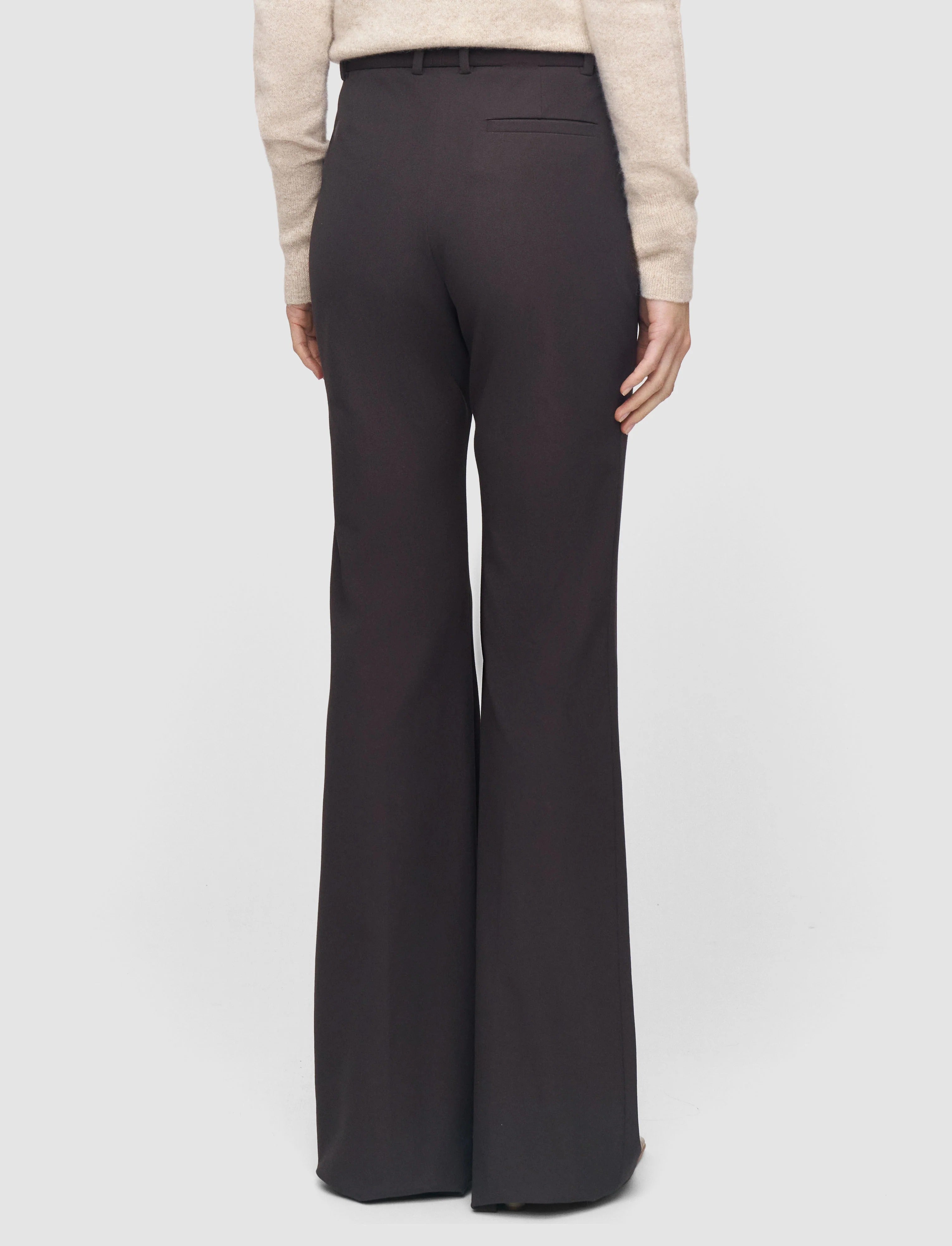 Tafira Gabardine Stretch Trousers-JOSEPH-Verso