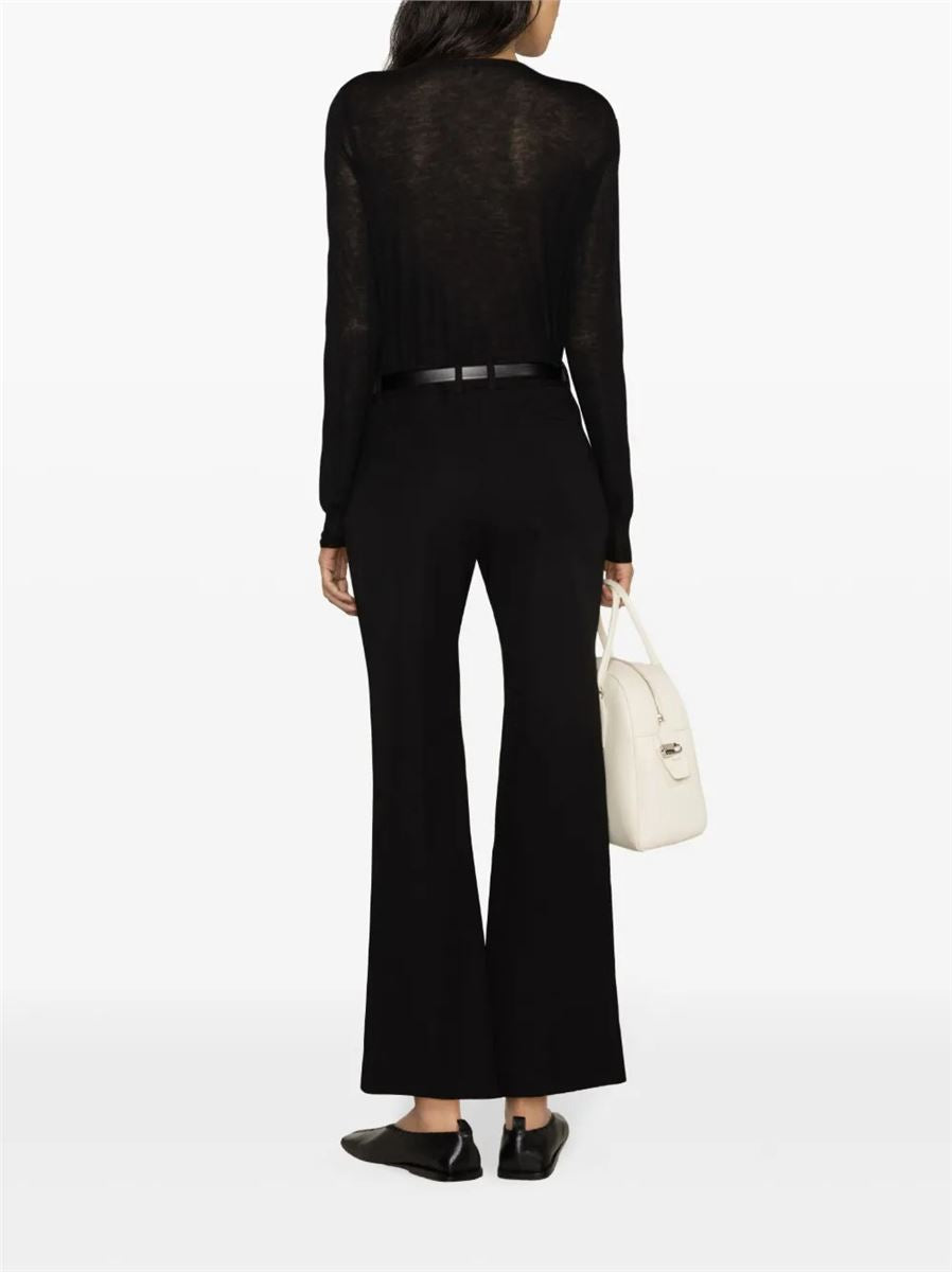 Tafira Mid-rise Flared Trousers-JOSEPH-Verso