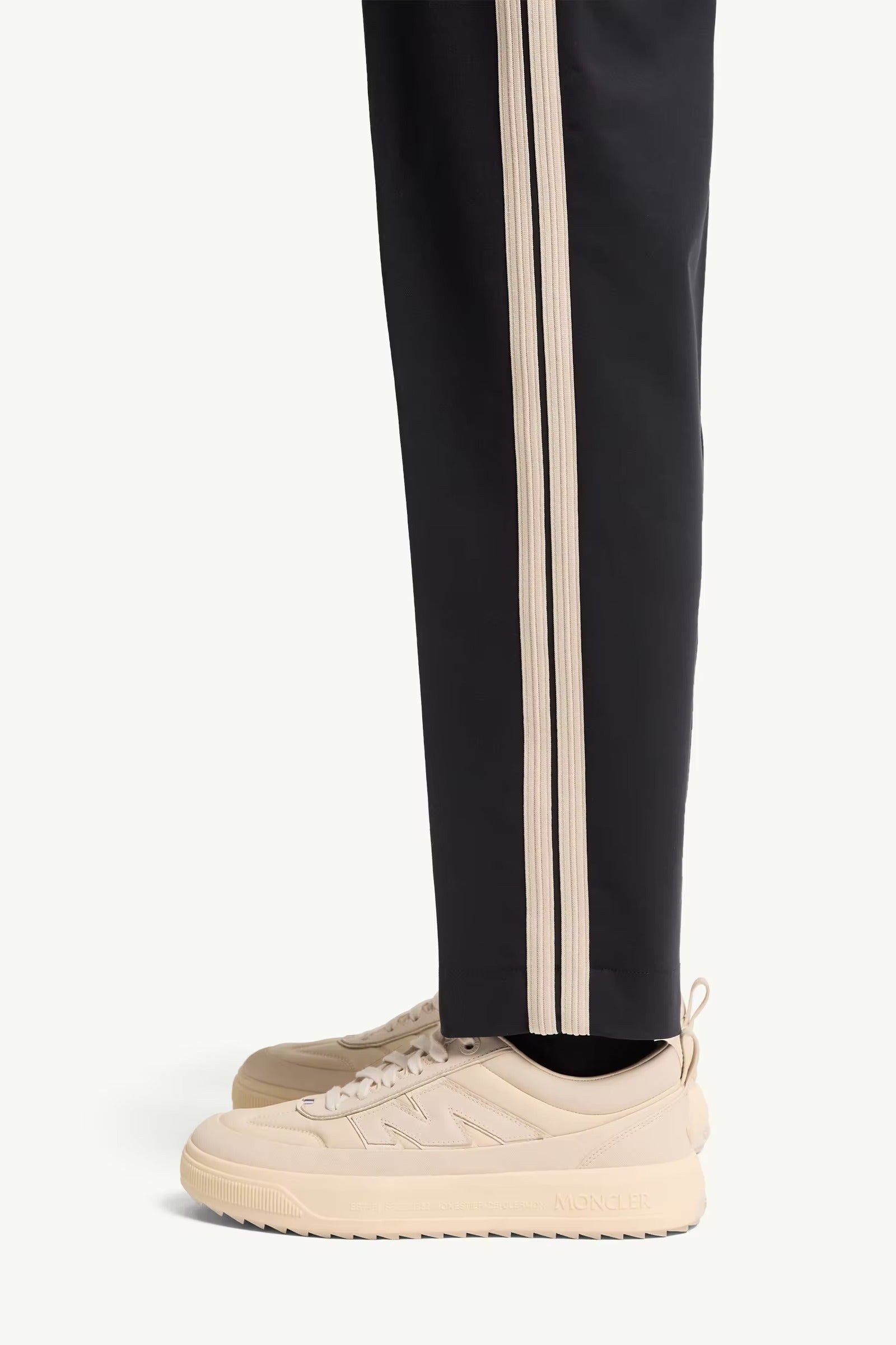 Tailored cotton blend trousers-MONCLER-Verso