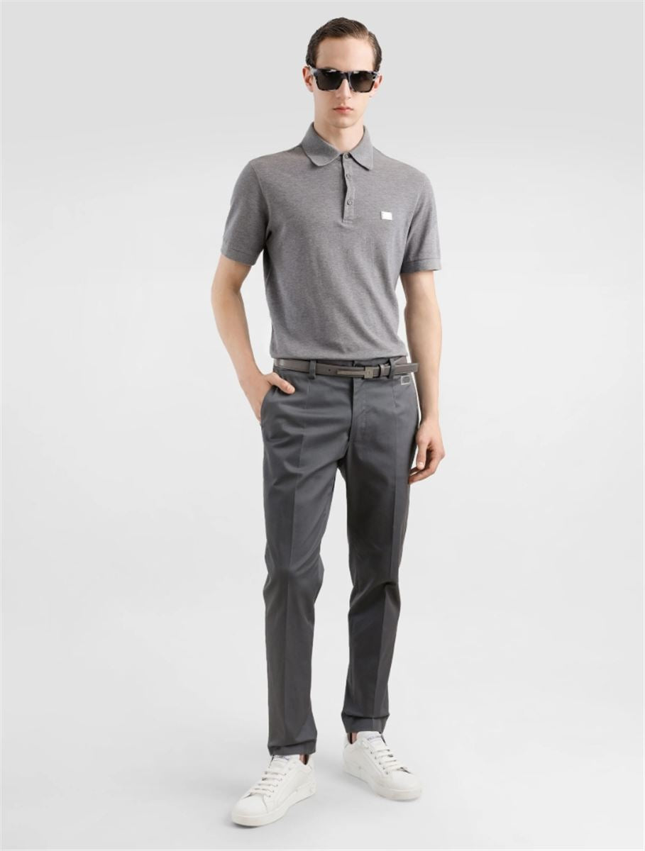 TAILORED COTTON PANTS - DOLCE & GABBANA - Verso