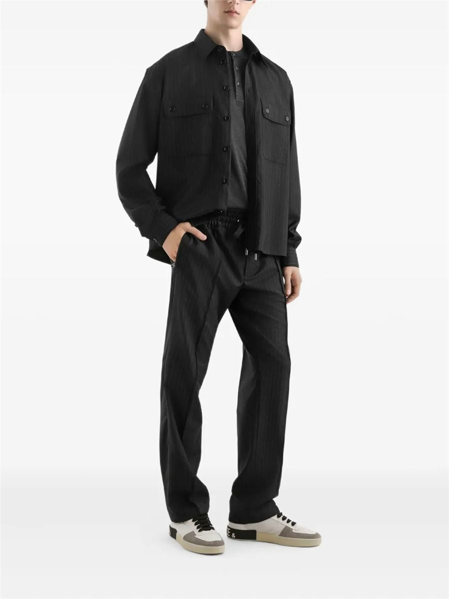 Tailored pinstripe shirt-DOLCE&GABBANA-Verso