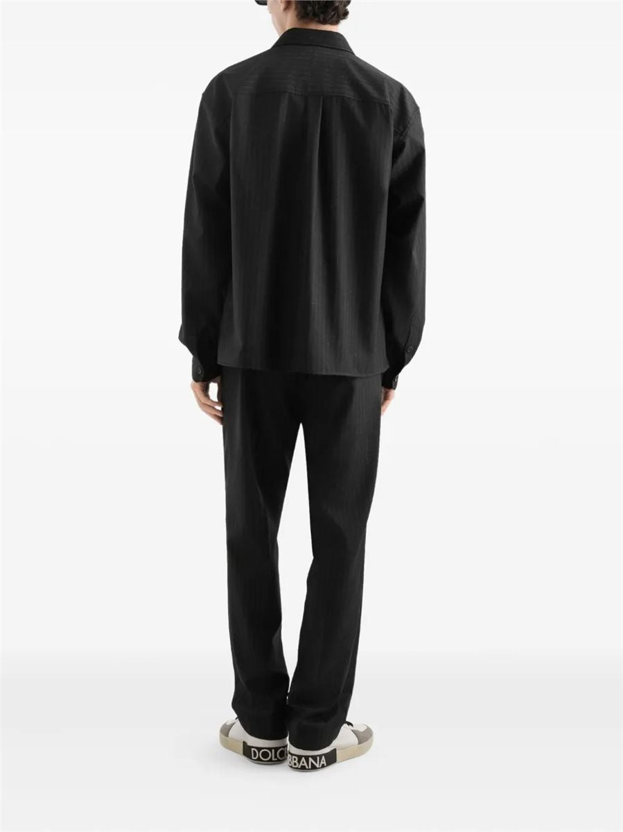 Tailored pinstripe shirt-DOLCE&GABBANA-Verso