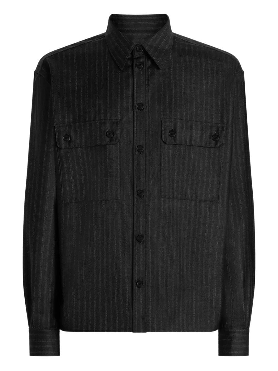 Tailored pinstripe shirt-DOLCE&GABBANA-Verso