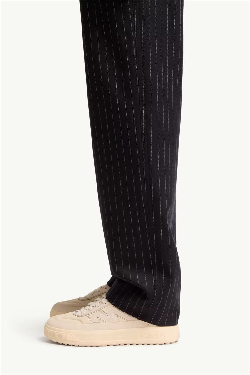 Tailored pinstripe trousers-MONCLER-Verso
