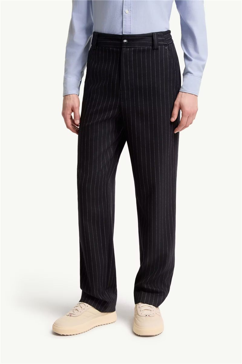 Tailored pinstripe trousers-MONCLER-Verso