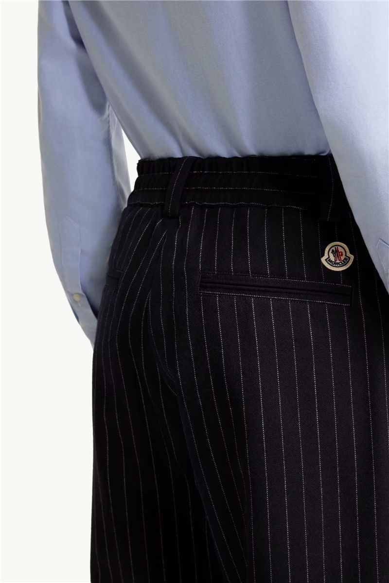 Tailored pinstripe trousers-MONCLER-Verso