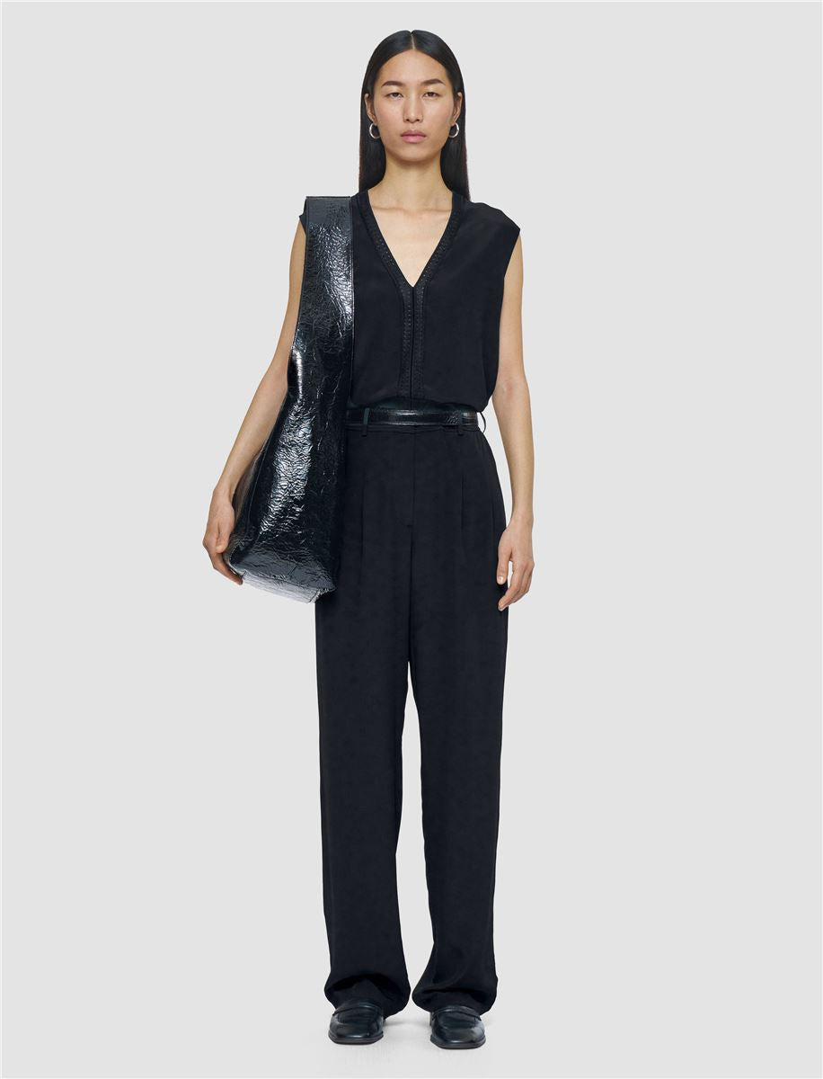 TARN CREPE DE SOIE SILK TROUSERS-JOSEPH-Verso