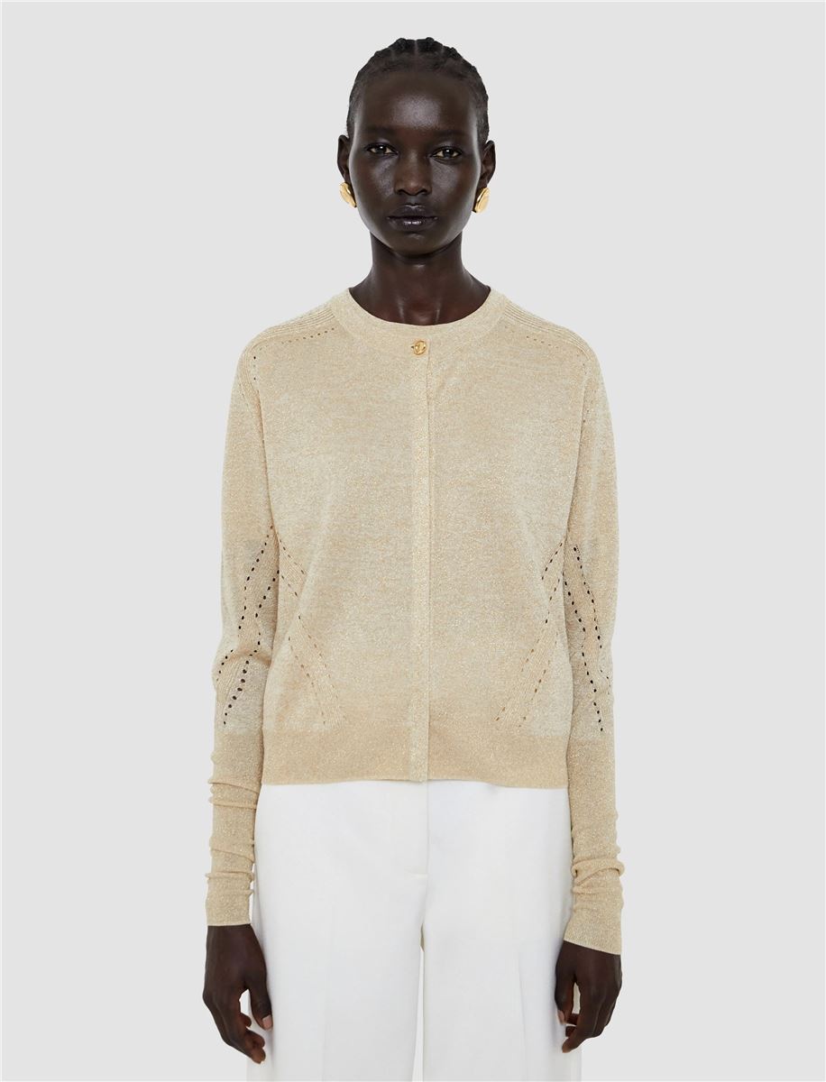 Tasse lurex knit cardigan-JOSEPH-Verso