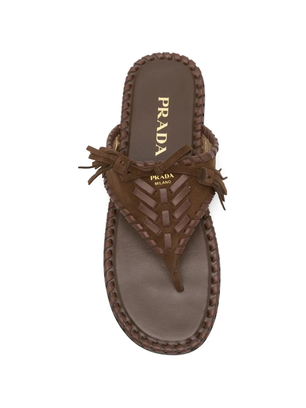 Tassel-detail sandals-PRADA-Verso