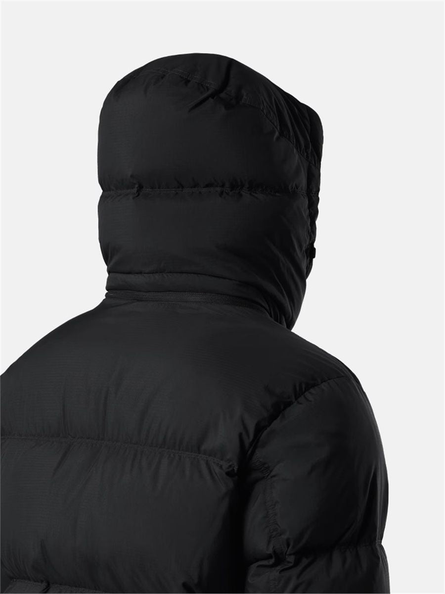 Tear-resistant down jacket with detachable hood-STONE ISLAND-Verso