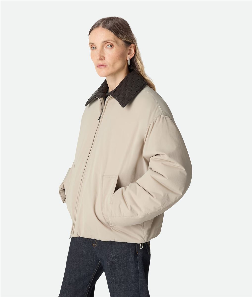 Tech nylon puffer jacket-BOTTEGA VENETA-Verso