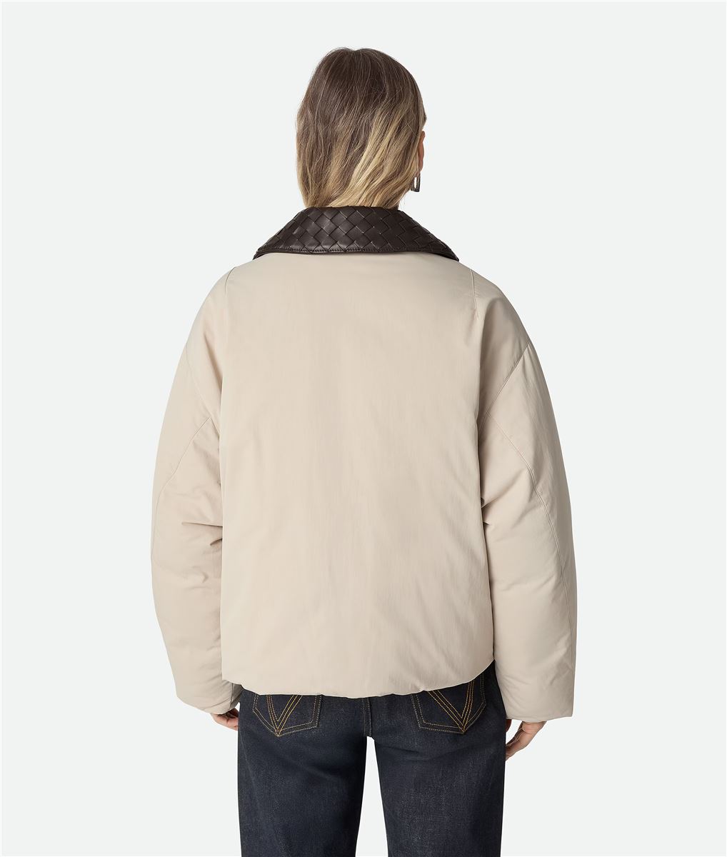 Tech nylon puffer jacket-BOTTEGA VENETA-Verso