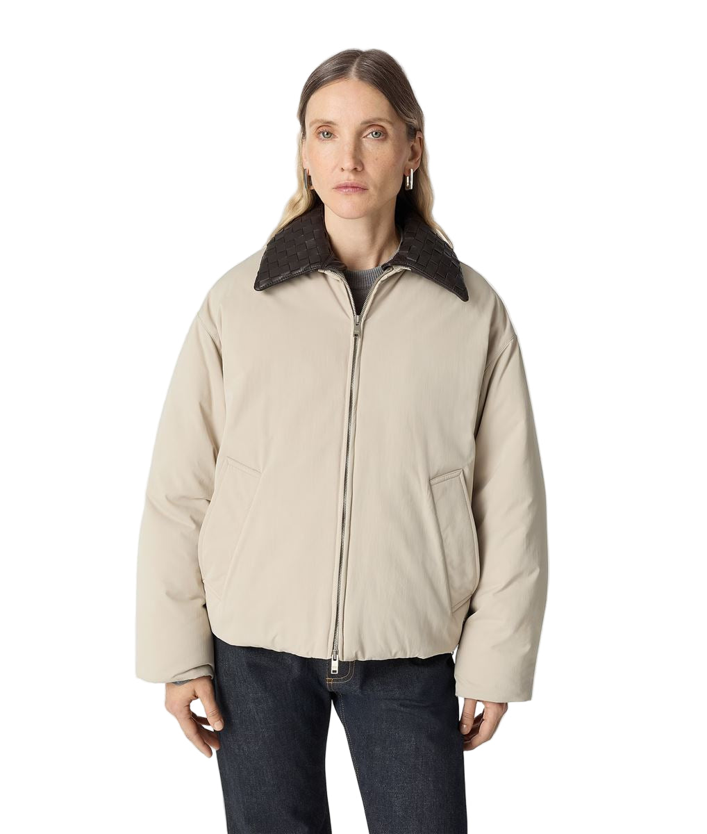 Tech nylon puffer jacket-BOTTEGA VENETA-Verso