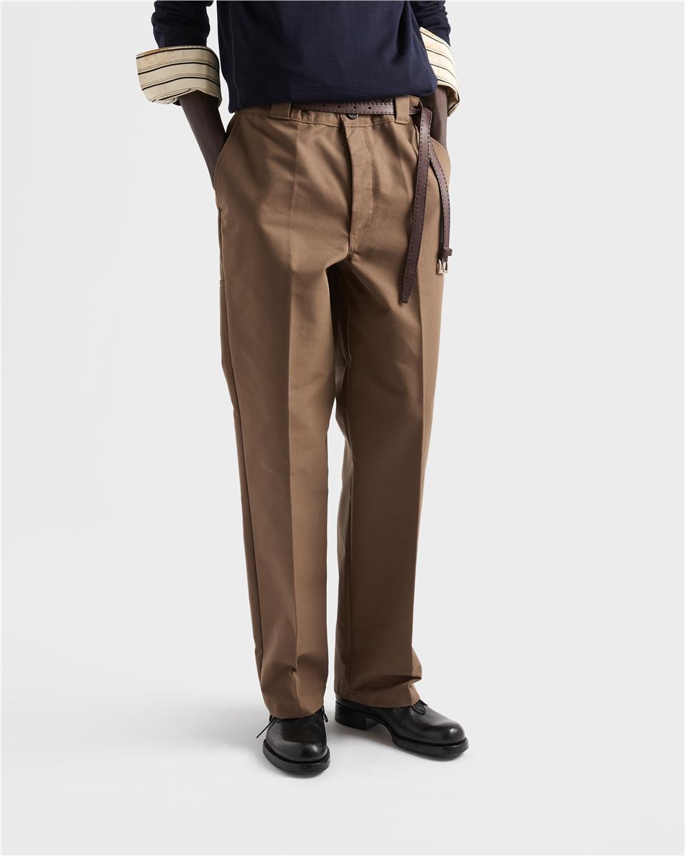 Technical canvas pants-PRADA-Verso