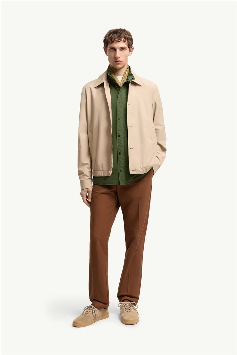 Technical cotton blend trousers-MONCLER-Verso