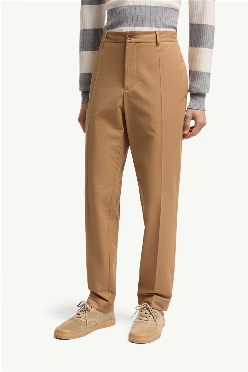 Technical cotton blend trousers-MONCLER-Verso