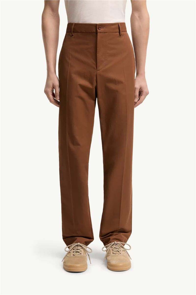 Technical cotton blend trousers-MONCLER-Verso