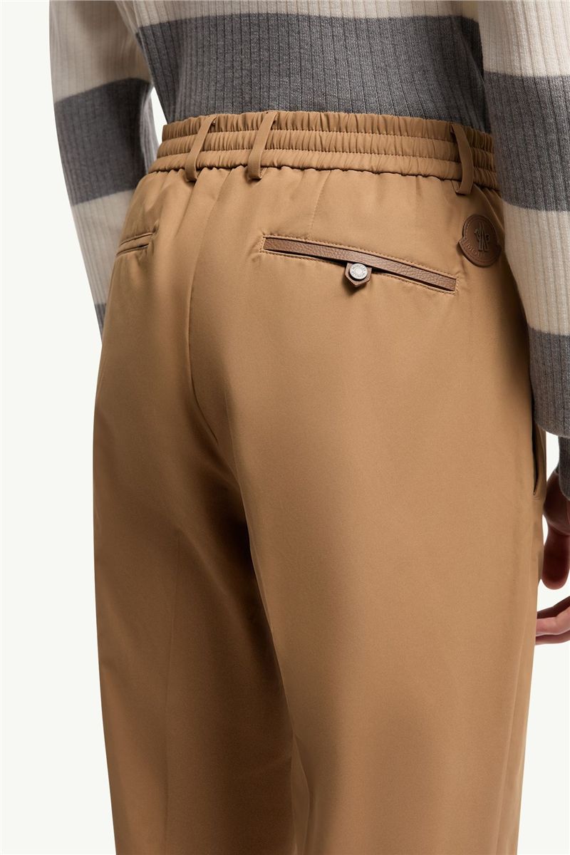 Technical cotton blend trousers-MONCLER-Verso