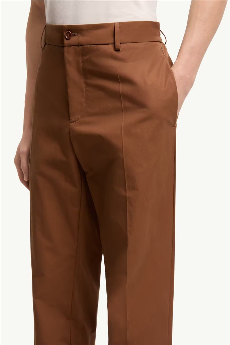 Technical cotton blend trousers-MONCLER-Verso