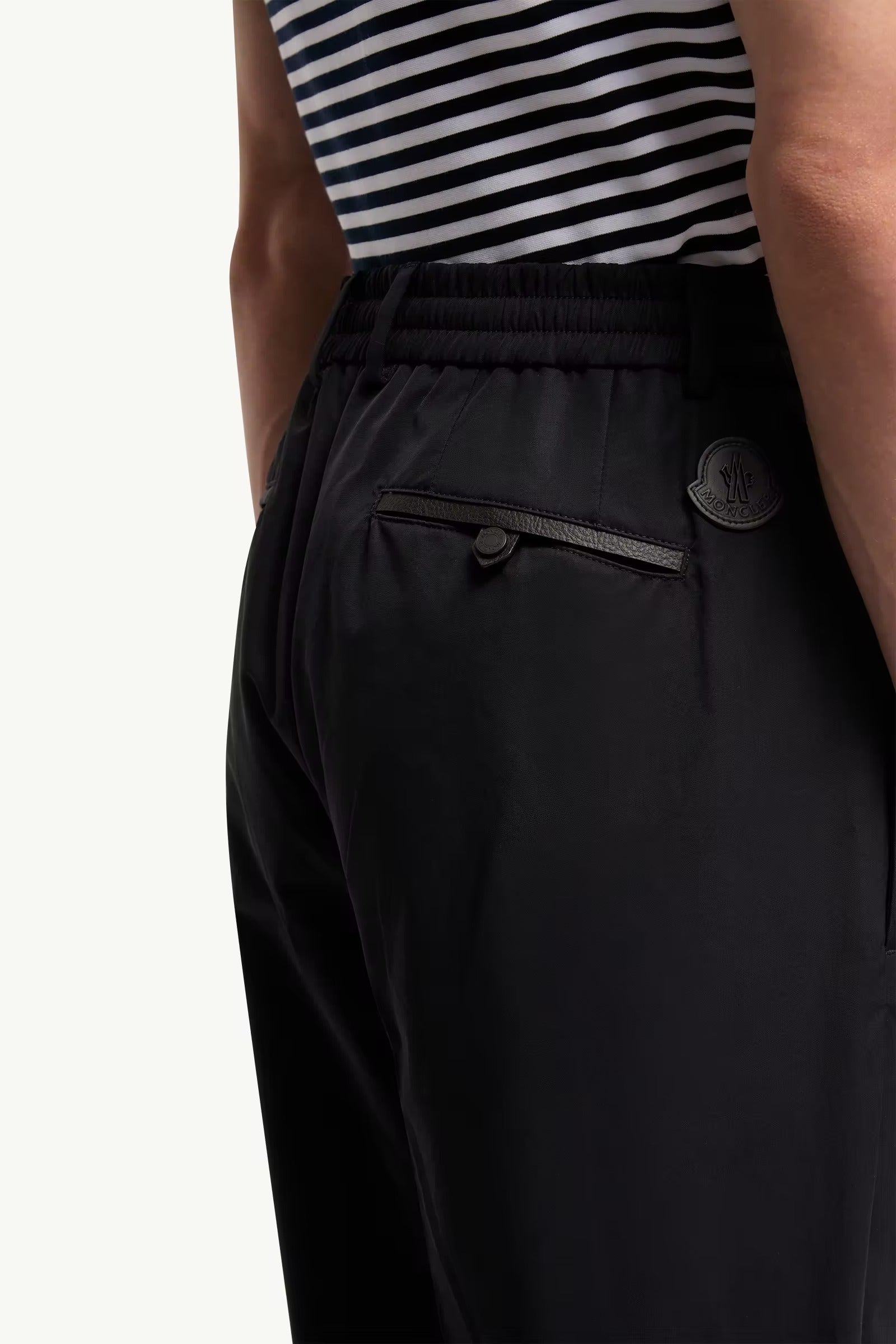 Technical Cotton Blend Trousers-MONCLER-Verso