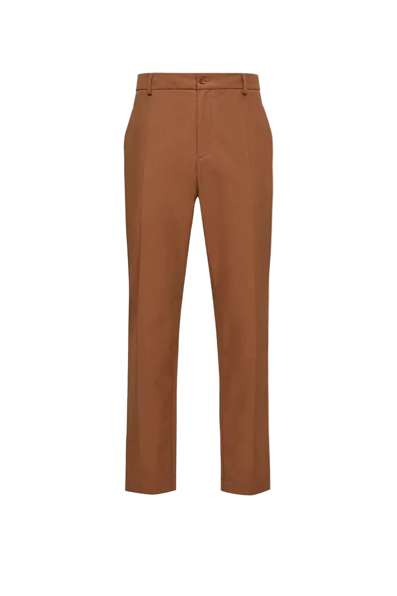 Technical cotton blend trousers-MONCLER-Verso