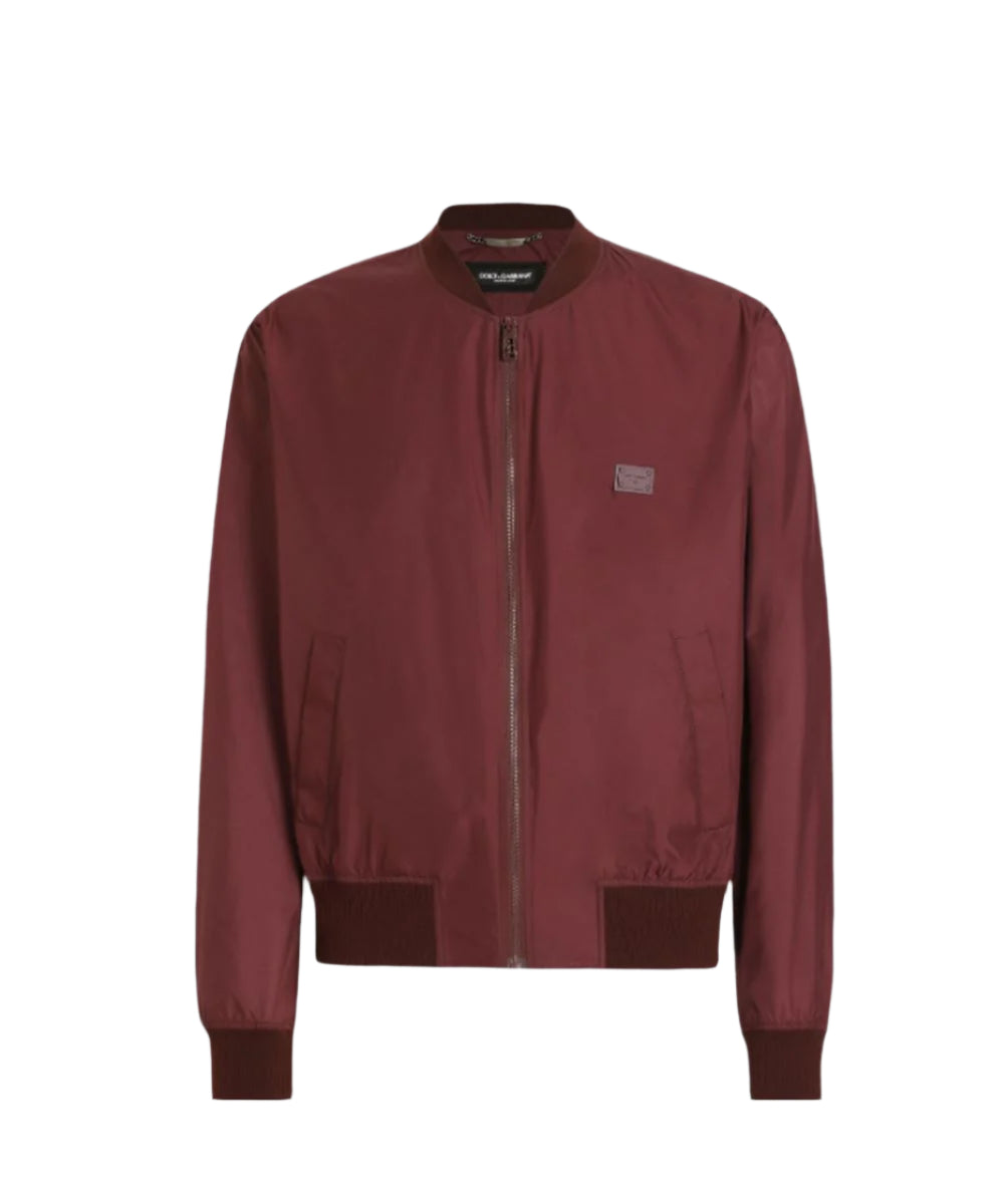 TECHNICAL FABRIC BOMBER JACKET WITH TAG -  DOLCE & GABBANA -  Verso
