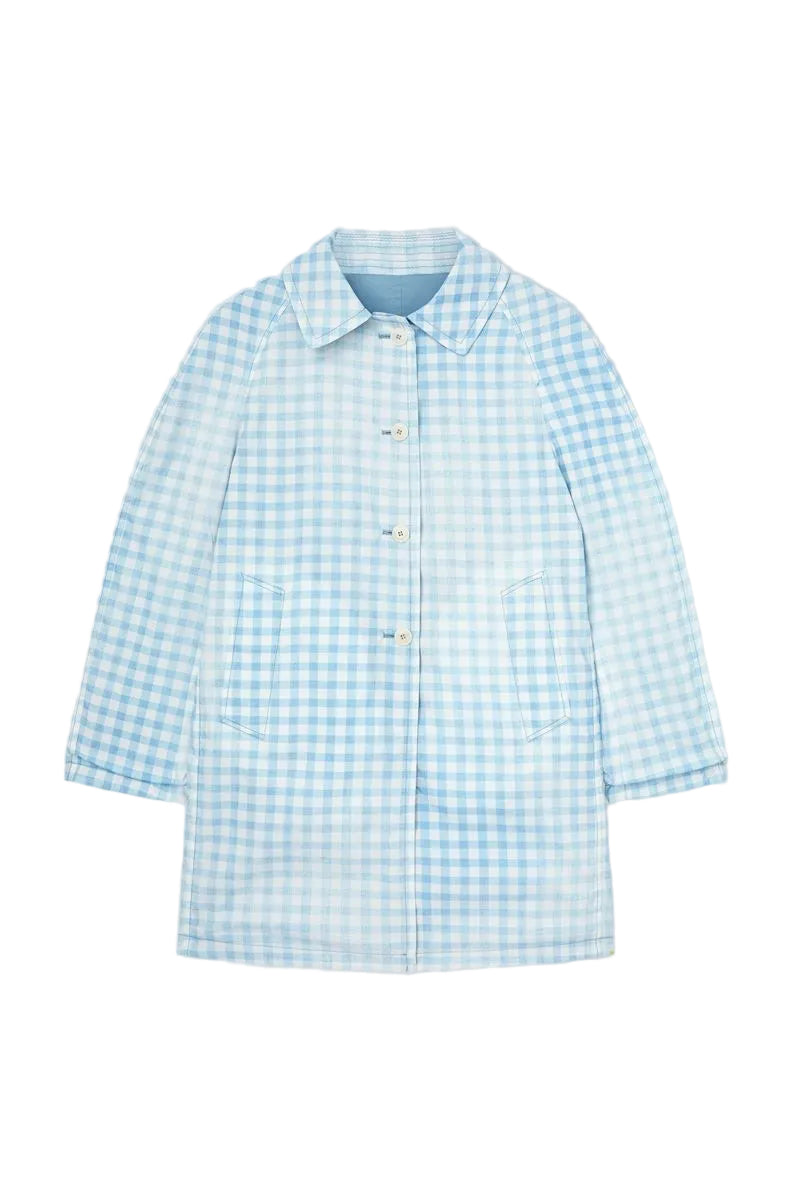 Technical fabric caban with vichy interior-ERMANNO SCERVINO-Verso