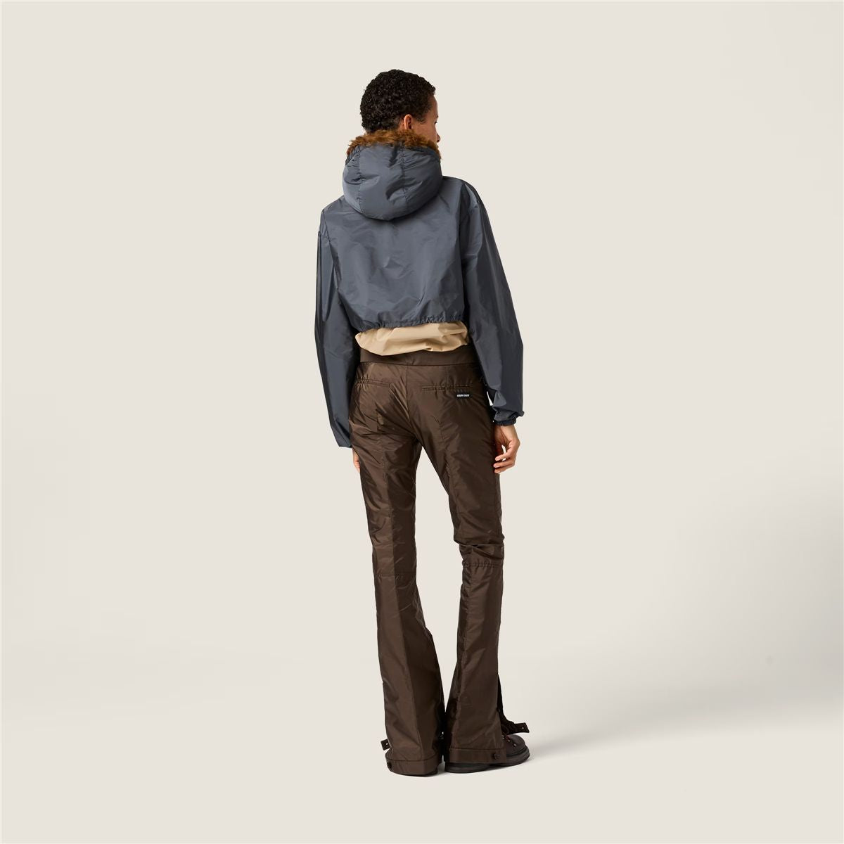 Technical fabric pants-MIU MIU-Verso