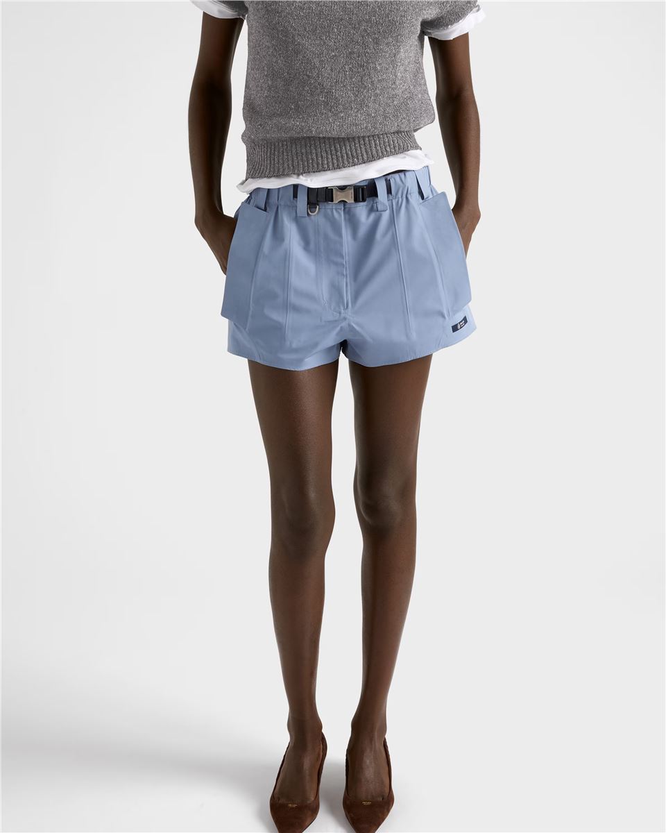 Technical fabric shorts-PRADA-Verso