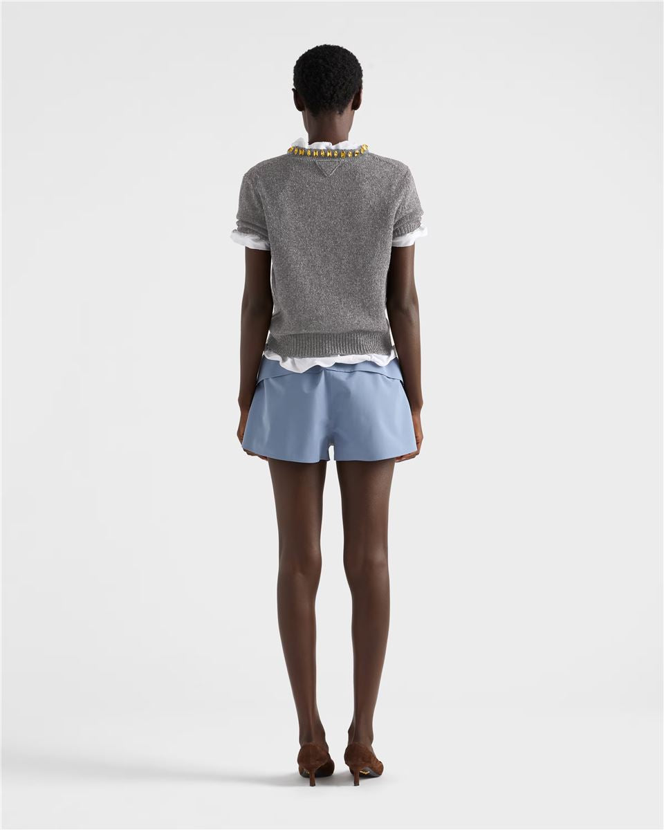 Technical fabric shorts-PRADA-Verso