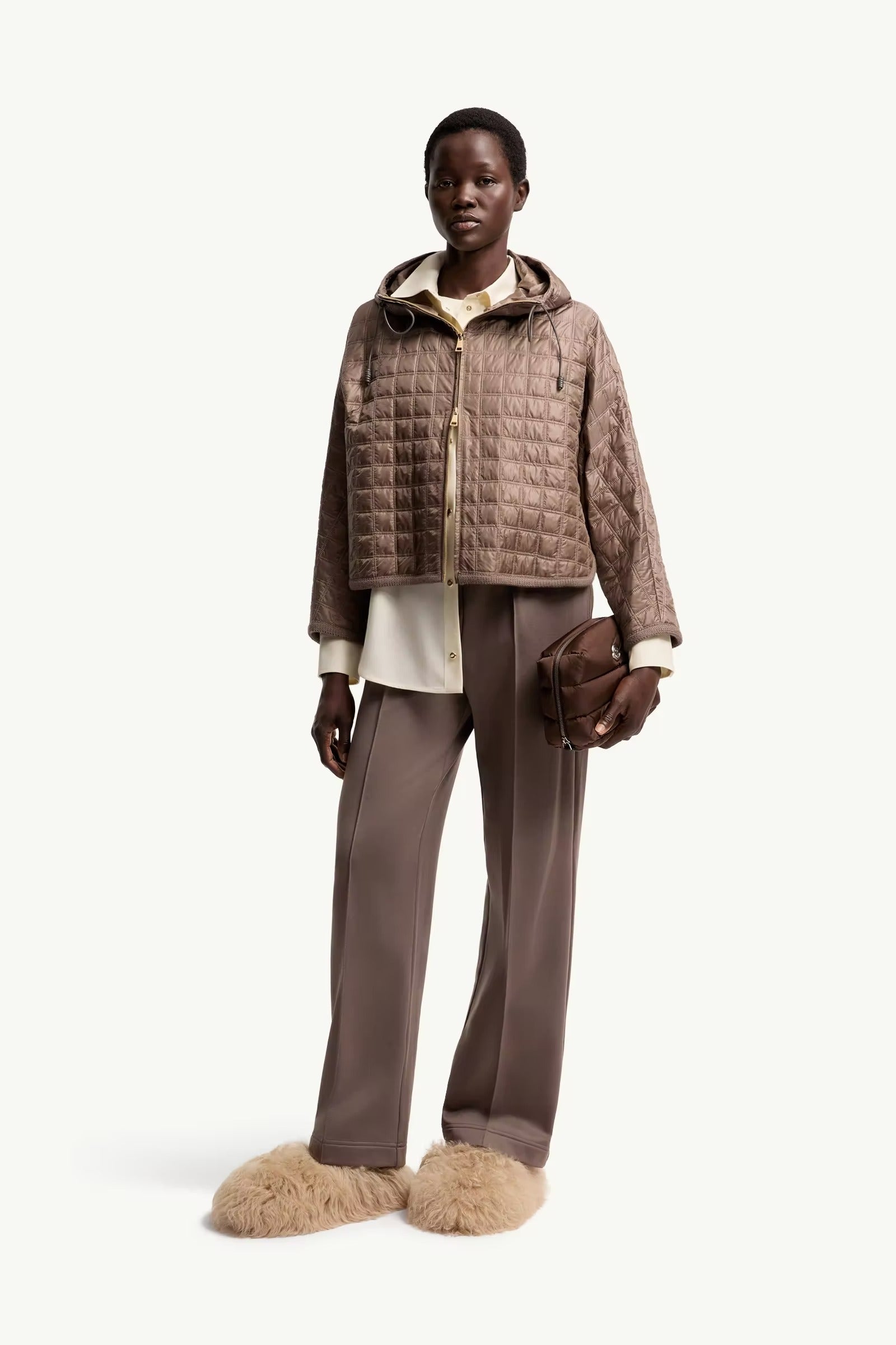 Technical fleece track pants-MONCLER-Verso