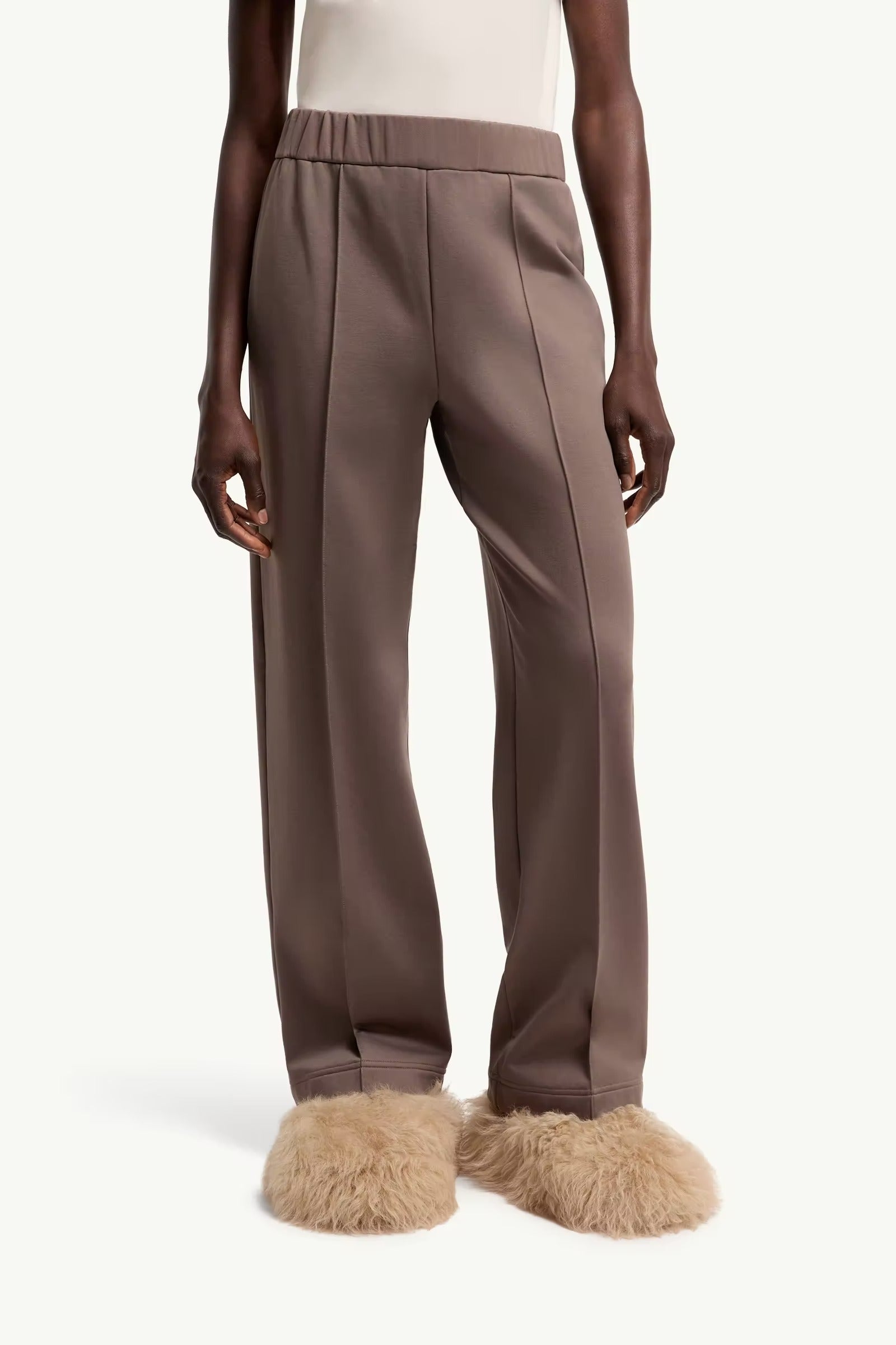Technical fleece track pants-MONCLER-Verso
