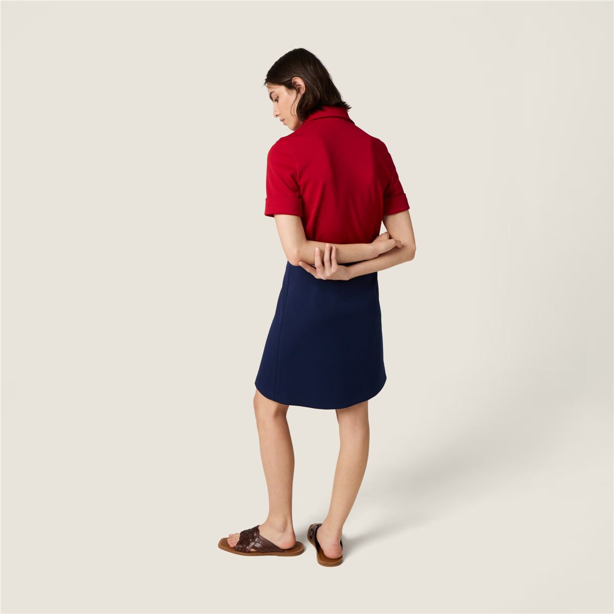 Technical jersey skirt-MIU MIU-Verso