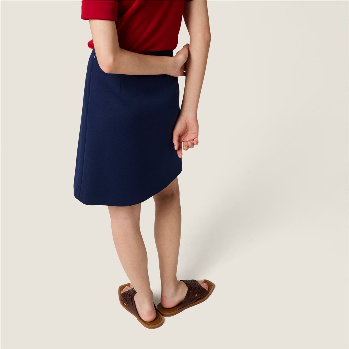 Technical jersey skirt-MIU MIU-Verso