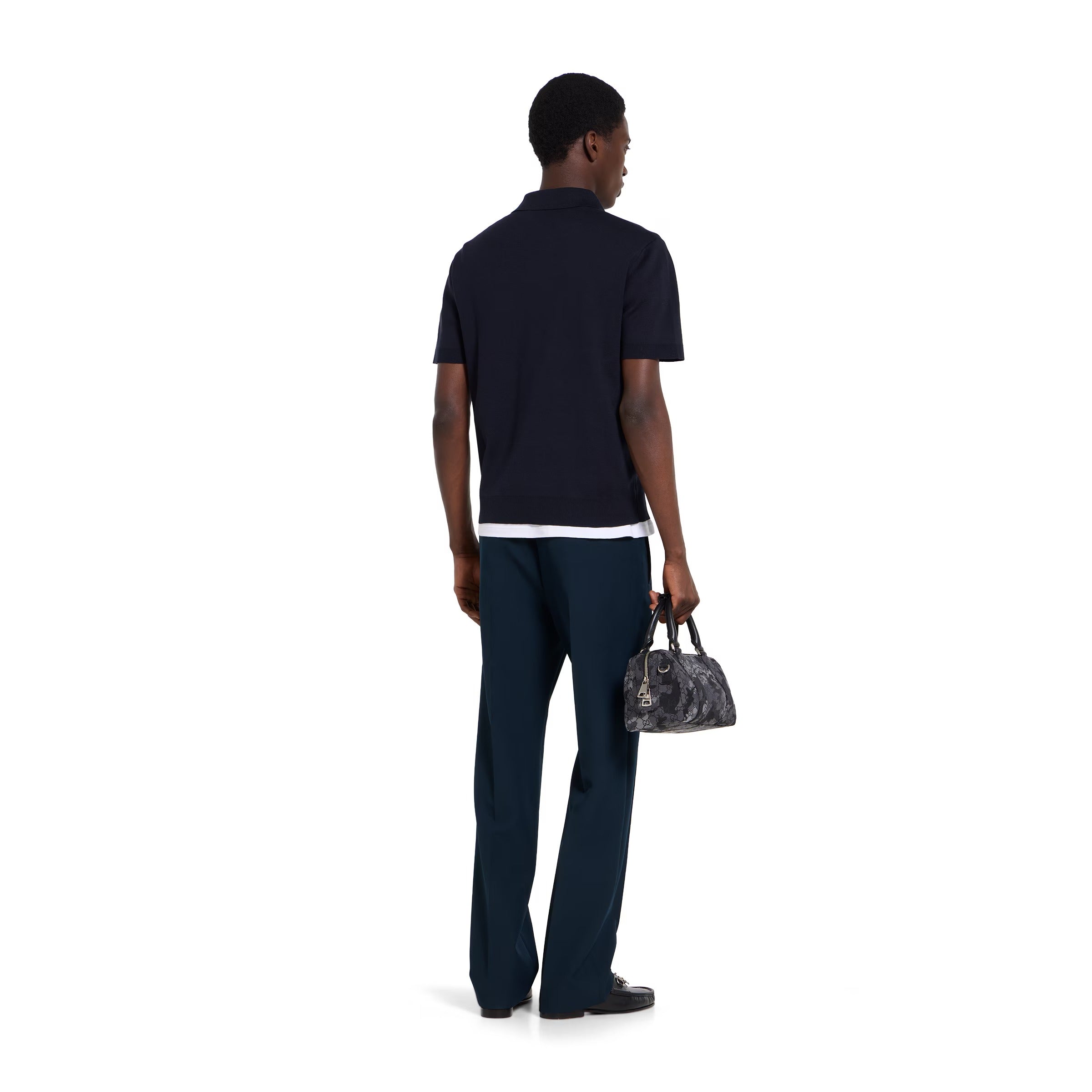 Technical panama sportswear trousers-GUCCI-Verso