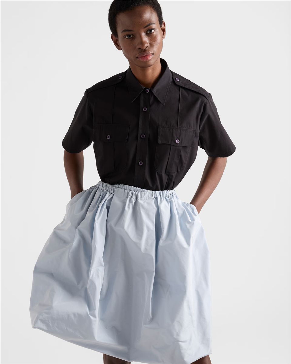 Technical taffeta skirt-PRADA-Verso