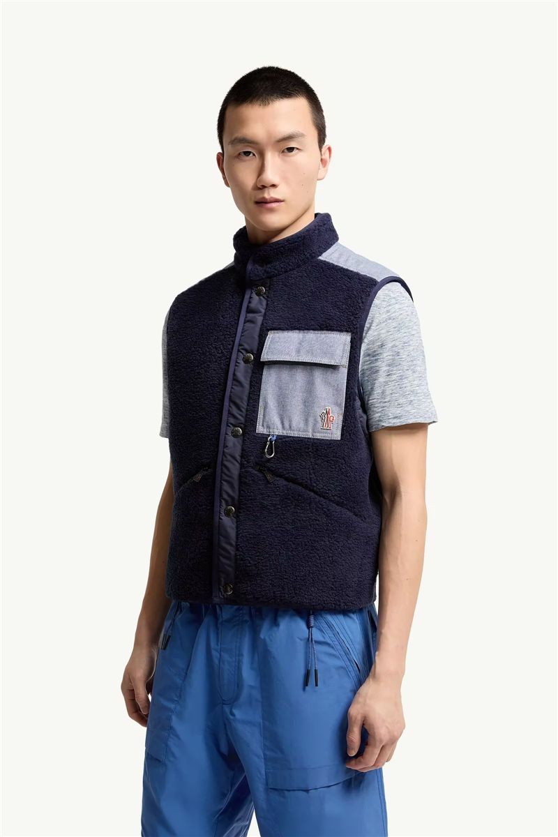 Teddy & chambray gilet-MONCLER-Verso