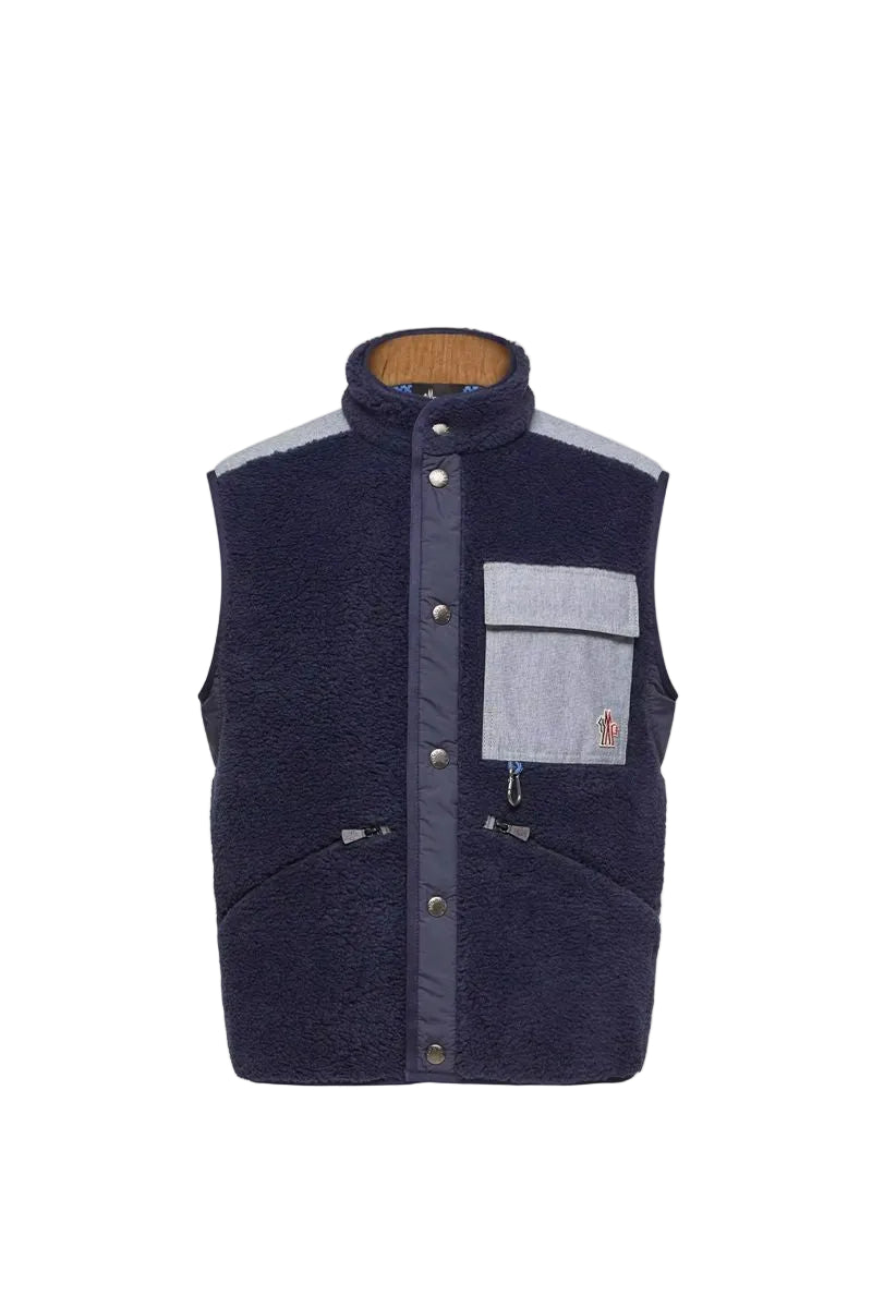 Teddy & chambray gilet-MONCLER-Verso